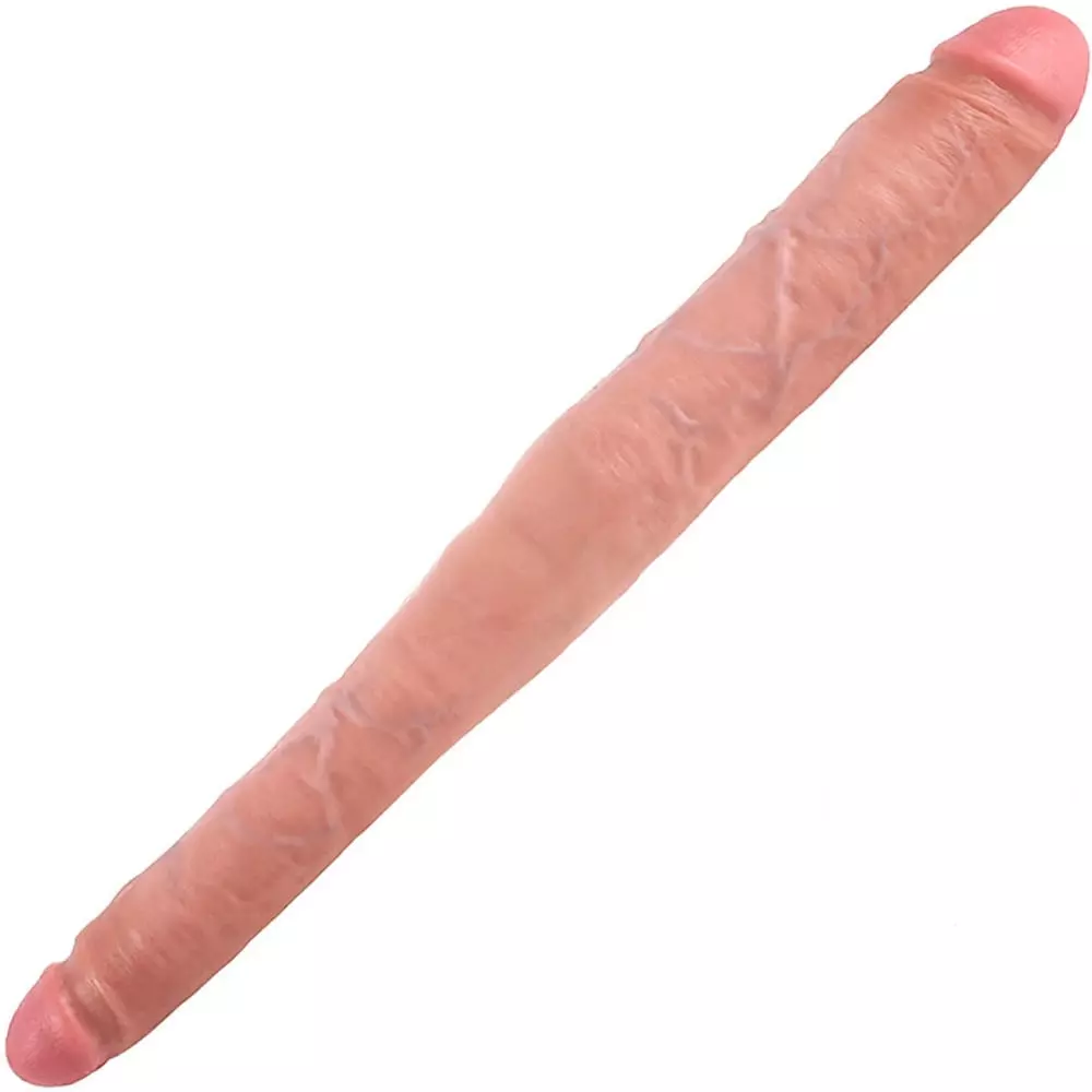 King Cock 16 inch Tapered Double Dildo In Flesh